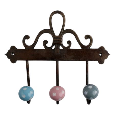 Multi Dot Ceramic Iron Hooks